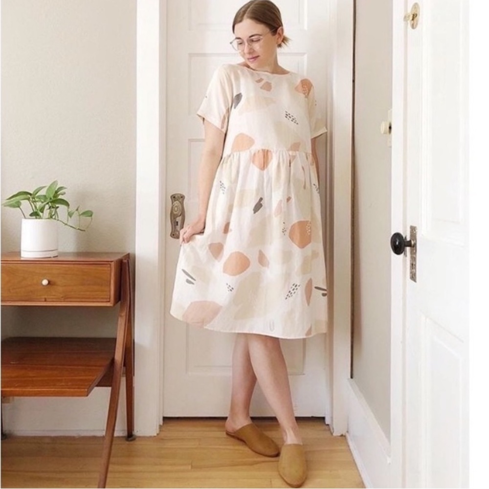 Tradlands Nico Linen Dress (Caroline Print)